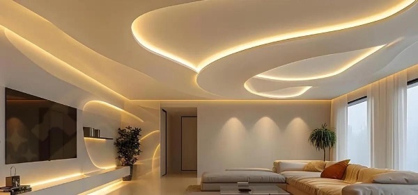 اجرای سقف کاذب و نورپردازی