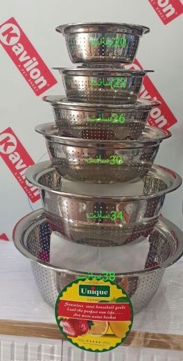 آبکش 6 پارچه یونیک یونیک حک شده المان وزن سنگین