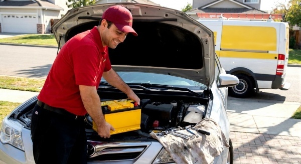 تعویض باتری خودرو در محل