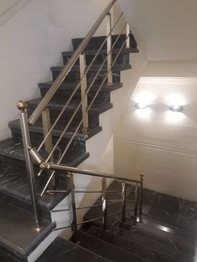 نرده استیل نرده راه پله حفاظ استیل حفاظ بانکی