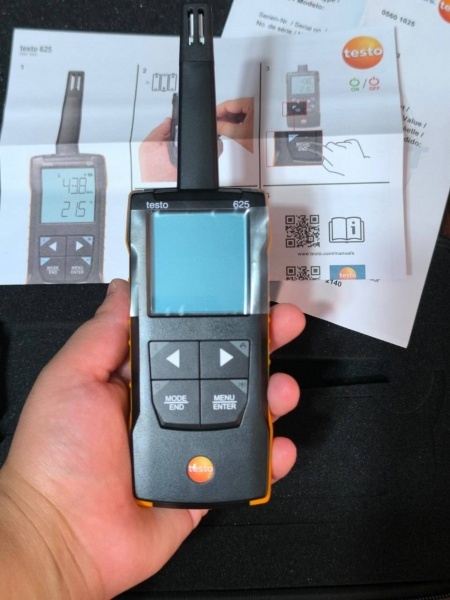 تستو آلمان دما و رطوبت Testo 625